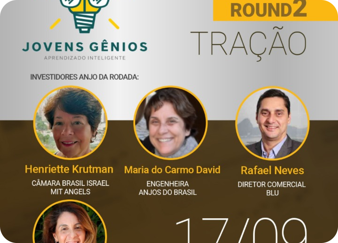 2ª Rodada Pré-Seed Jovens Gênios